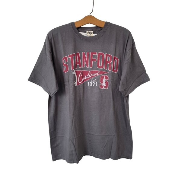 Blue 84 Stanford Cardinals Graphic TShirt Mens L Short Sleeve Basic Tee Gray NEW - Picture 1 of 7